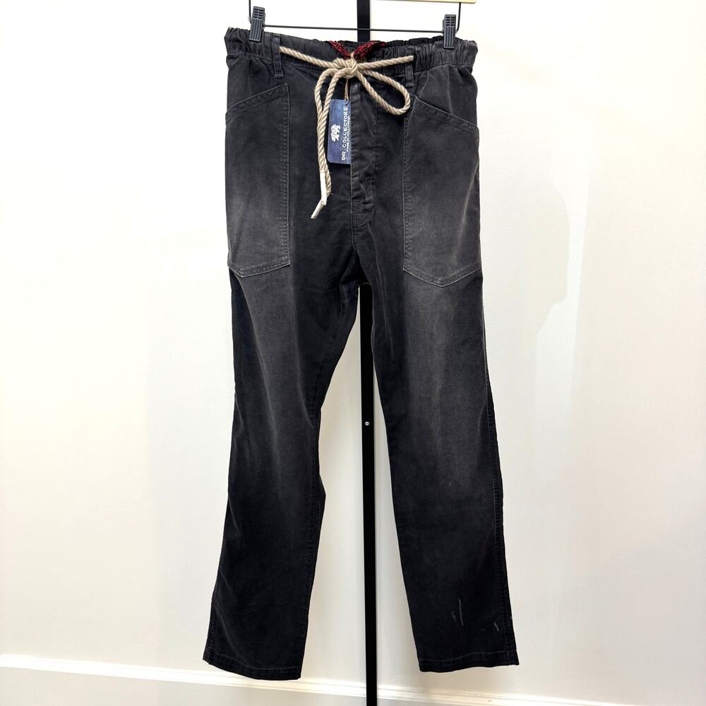 Dr. Collector's P38 Japan 10 oz Twill Cotton Sunfaded Smoke Black Pant Small NEW